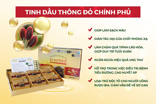 công dụng tinh dầu thong đỏ