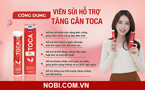 viên sủi tăng cân toca