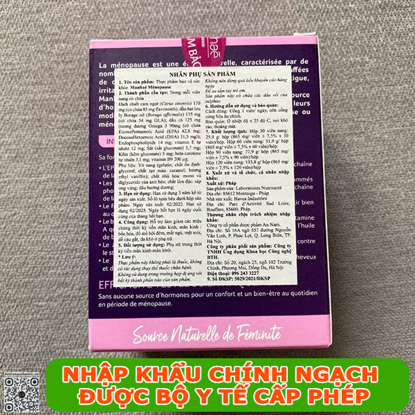 viên uống manhae chính hãng