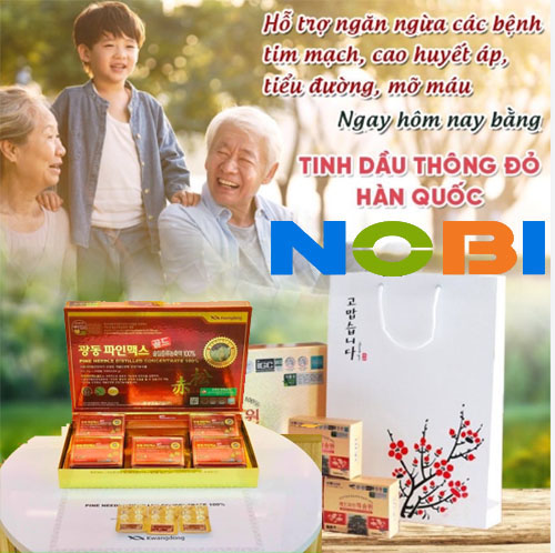 Tinh Dầu Thông Đỏ KWANGDONG Hàn Quốc 120 Viên