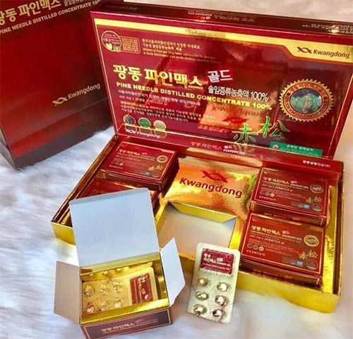 Tinh Dầu Thông Đỏ KWANGDONG Hàn Quốc 120 Viên